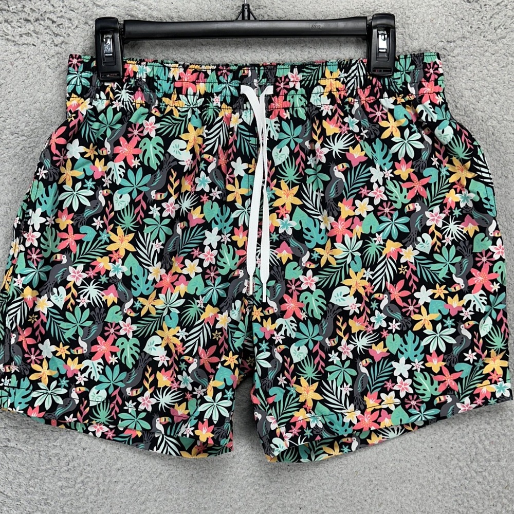 Chubbies The Bloomerangs Mens Swim‎ Trunks Medium Multi Floral Lined Stretch NEW